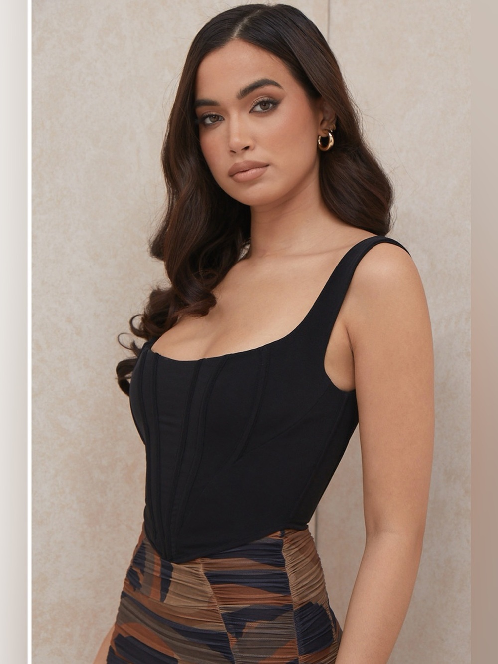 House of CB NINETTA Black Mesh Corset